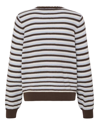 Fransa - FRCaia Cardigan 2 - Rain-drum stripe